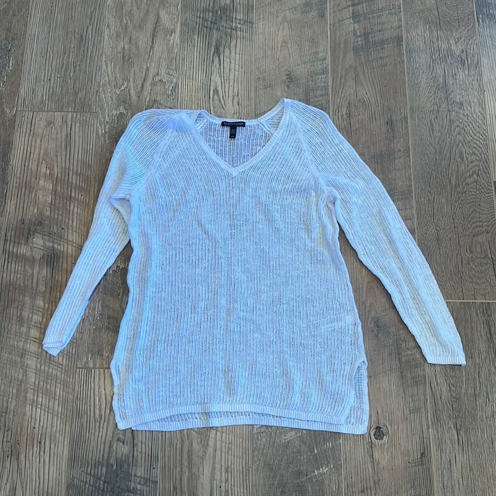 Eileen Fisher Woman’s White Long Sleeve Size S/P